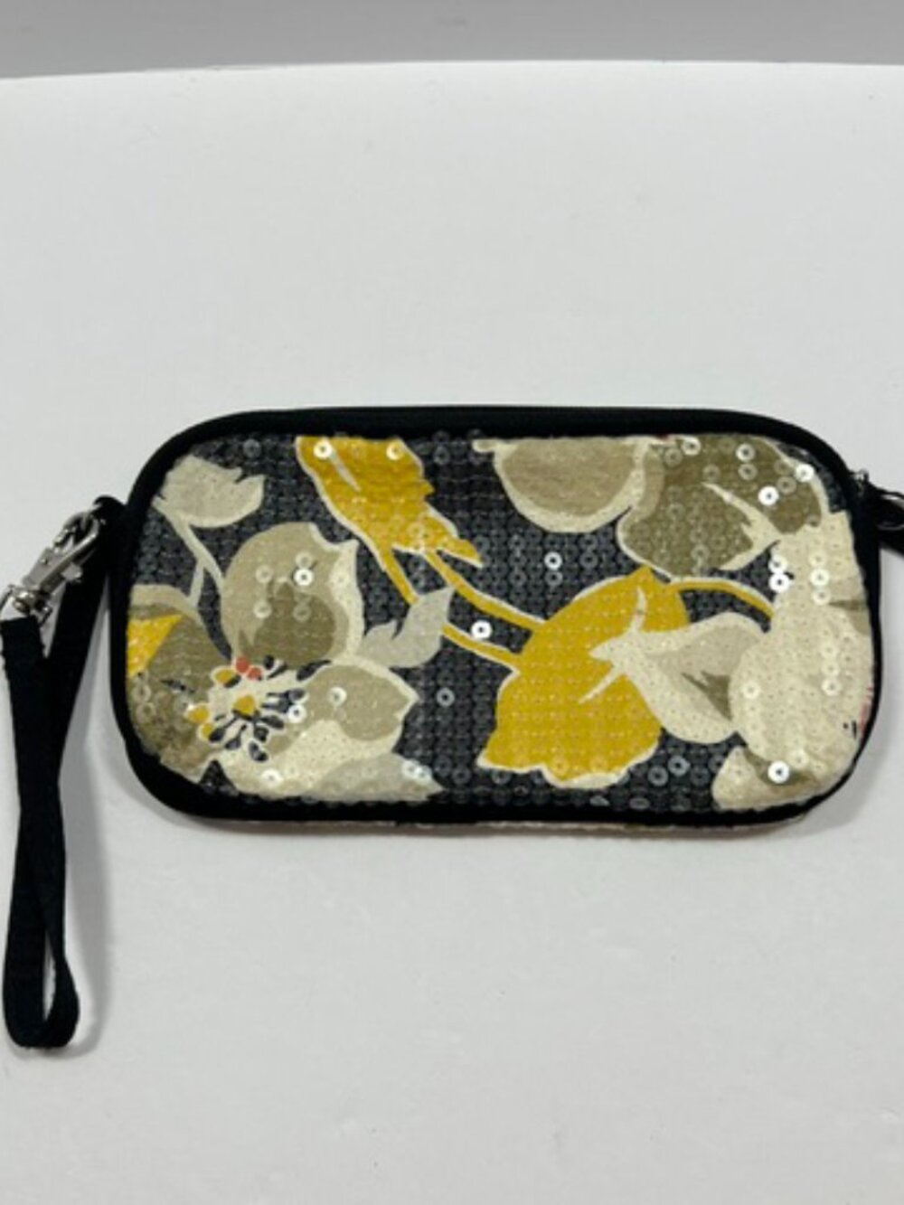 VERA BRADLEY Floral Shimmer Wristlet EUC